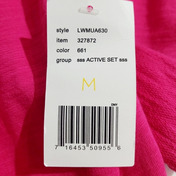 NEW Lizwear Pink Zip Up Jacket Womens Medium 100% Cotton Activewear Lightweight - Picture 11 of 13